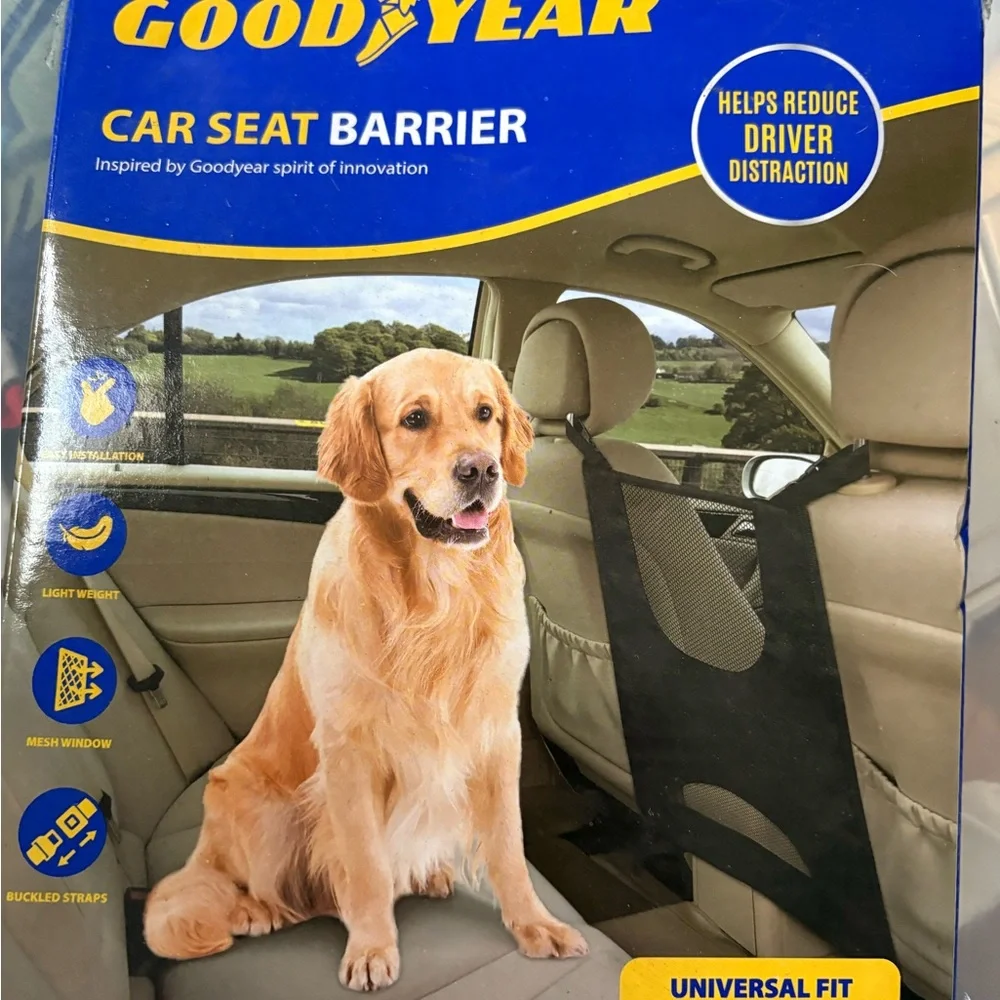 Car Dog Pet Barrier Guard Back Seat Mesh Net For SUV Truck Van Universal
